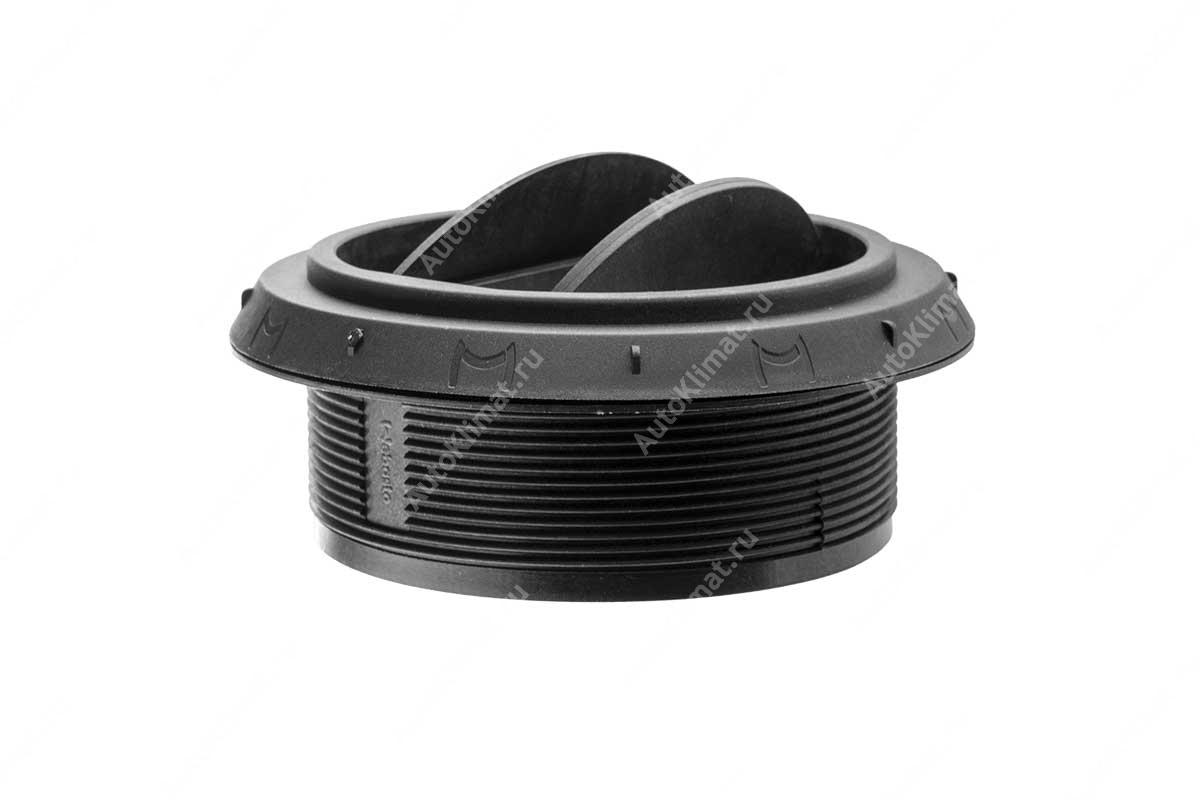 Дефлектор закрывающийся d=90 мм черный пластик 1320355A