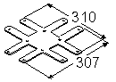 28382A Держатель Webasto 283.82A