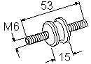 434264 SCHWINGMETALL-PUFFER Webasto 434.264