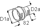495654 Переходник (кольцо) d 80/55 Webasto 495.654